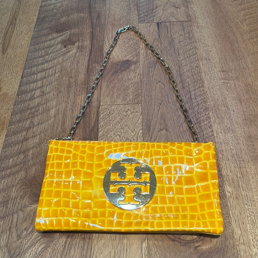 Tory Burch Woman’s Yellow Clutch Purse